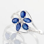 Bague Orchidee Or Blanc Saphir Diamant - Bagues vintage Femme | Marc Orian