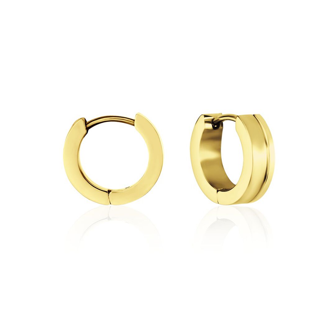 Creoles Phebus Him Acier Doré - Créoles Homme | Marc Orian