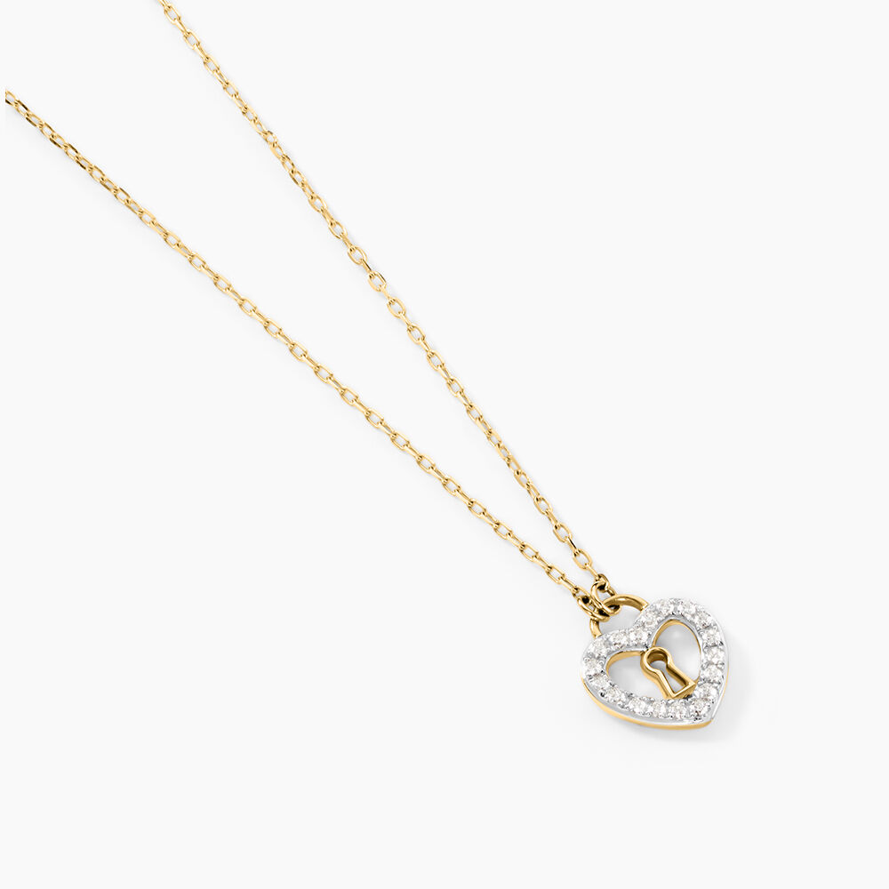 Collier Luchetto Or Jaune Oxyde De Zirconium - Colliers avec pierres Femme | Marc Orian