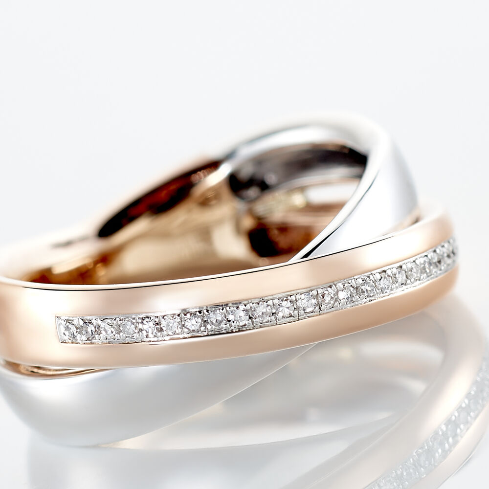 Bague Andrette Or Bicolore Diamant - Bagues pierres précieuses Femme | Marc Orian