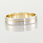 Alliance Marcio Ruban Plat Or Bicolore - Alliances duo Unisex | Marc Orian
