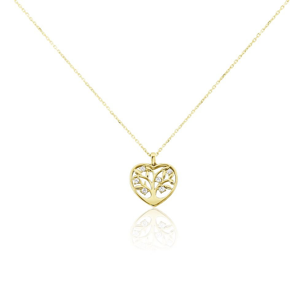 Collier Or Jaune Shantelle Oxyde De Zirconium - Colliers avec pierres Femme | Marc Orian