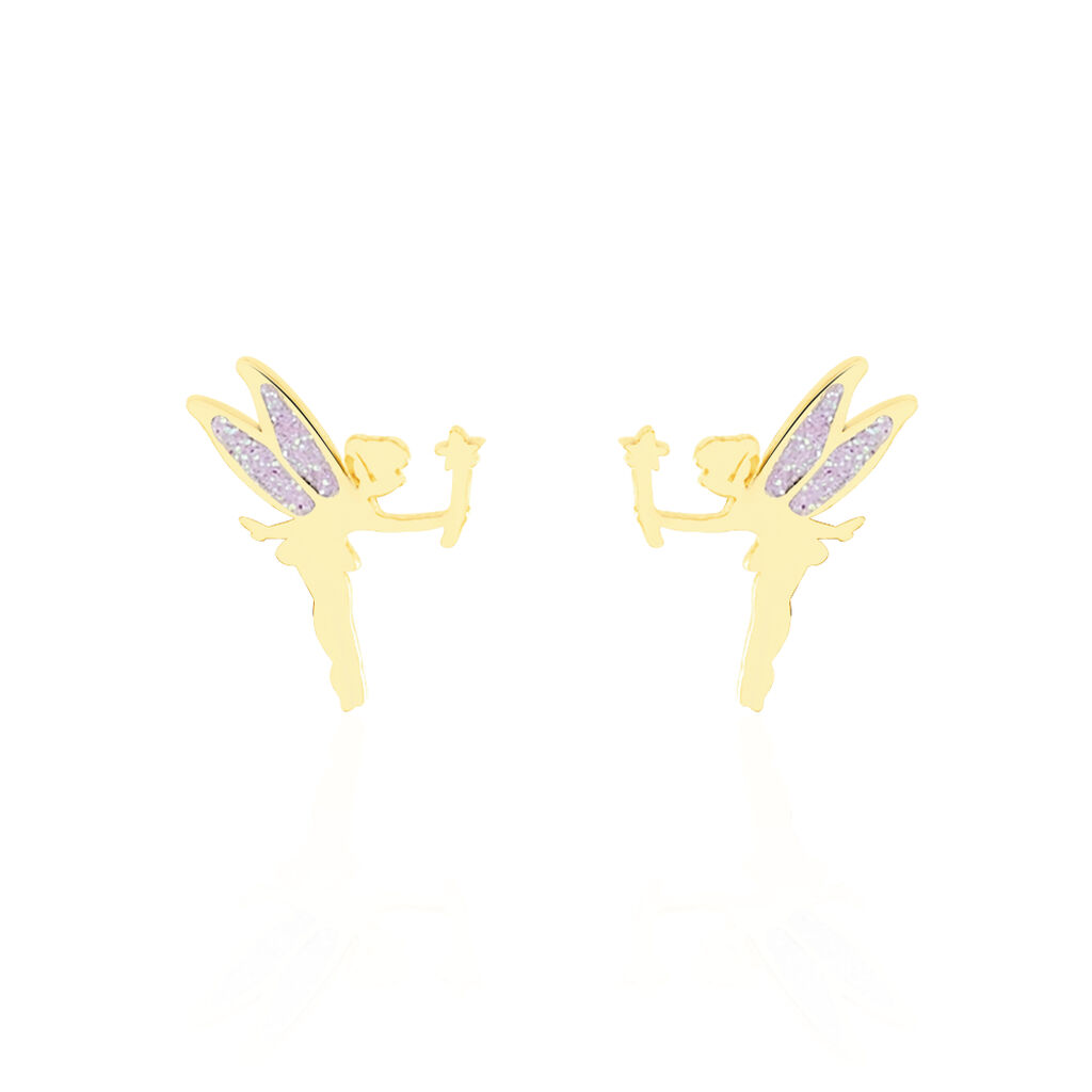 Boucles D'oreilles Puces Phillie Or Jaune - Puces Enfant | Marc Orian