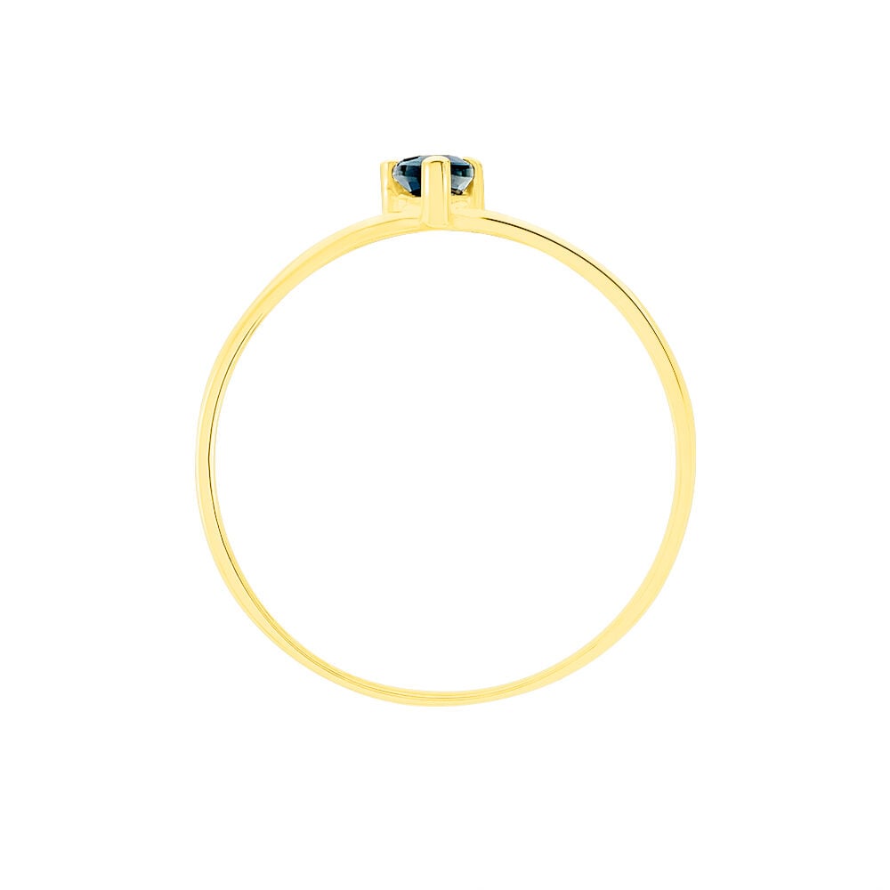 Bague Solitaire Pluie D'Eclat Or Jaune Saphir - Solitaires Femme | Marc Orian