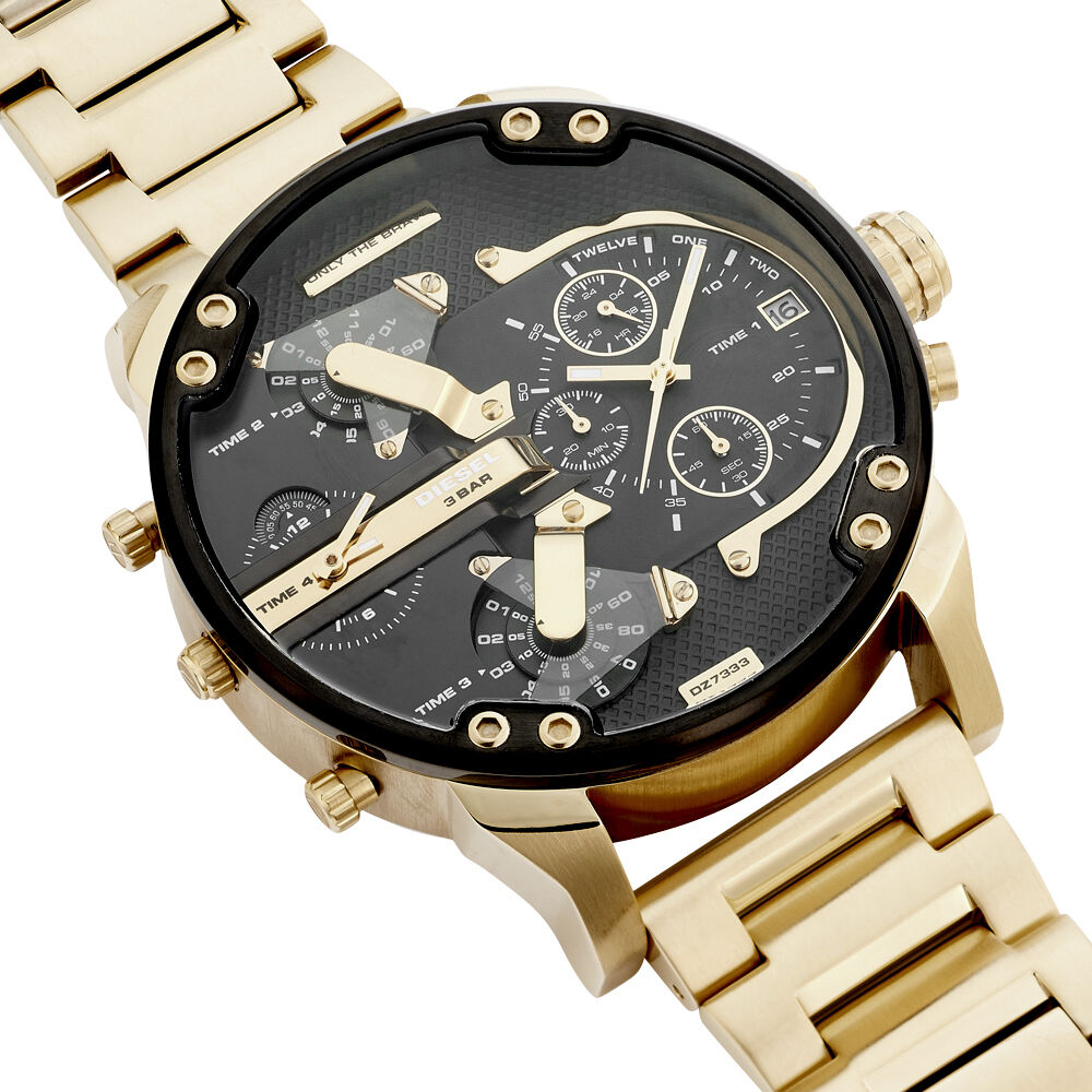 Montre Diesel Mr Daddy 2.0 Noir - Montres &eacute;tanches Homme | Marc Orian
