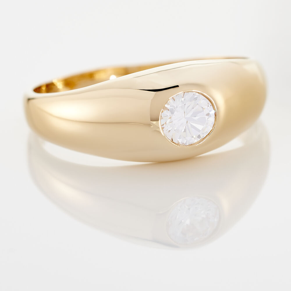 Bague Posie Plaqué Or Jaune Oxyde De Zirconium - Solitaires Femme | Marc Orian