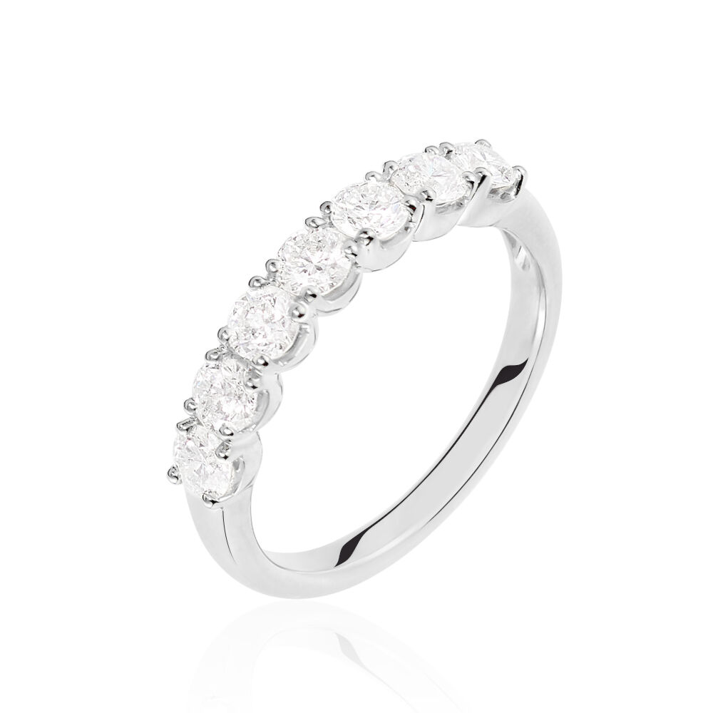 Alliance Hera Or Blanc Diamant - Alliances avec pierres Femme | Marc Orian