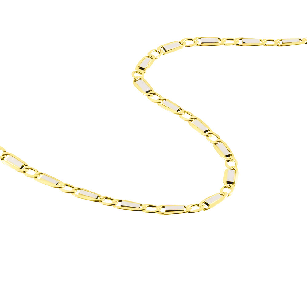 Collier Danae Plaquette Or Bicolore - Chaines Homme | Marc Orian
