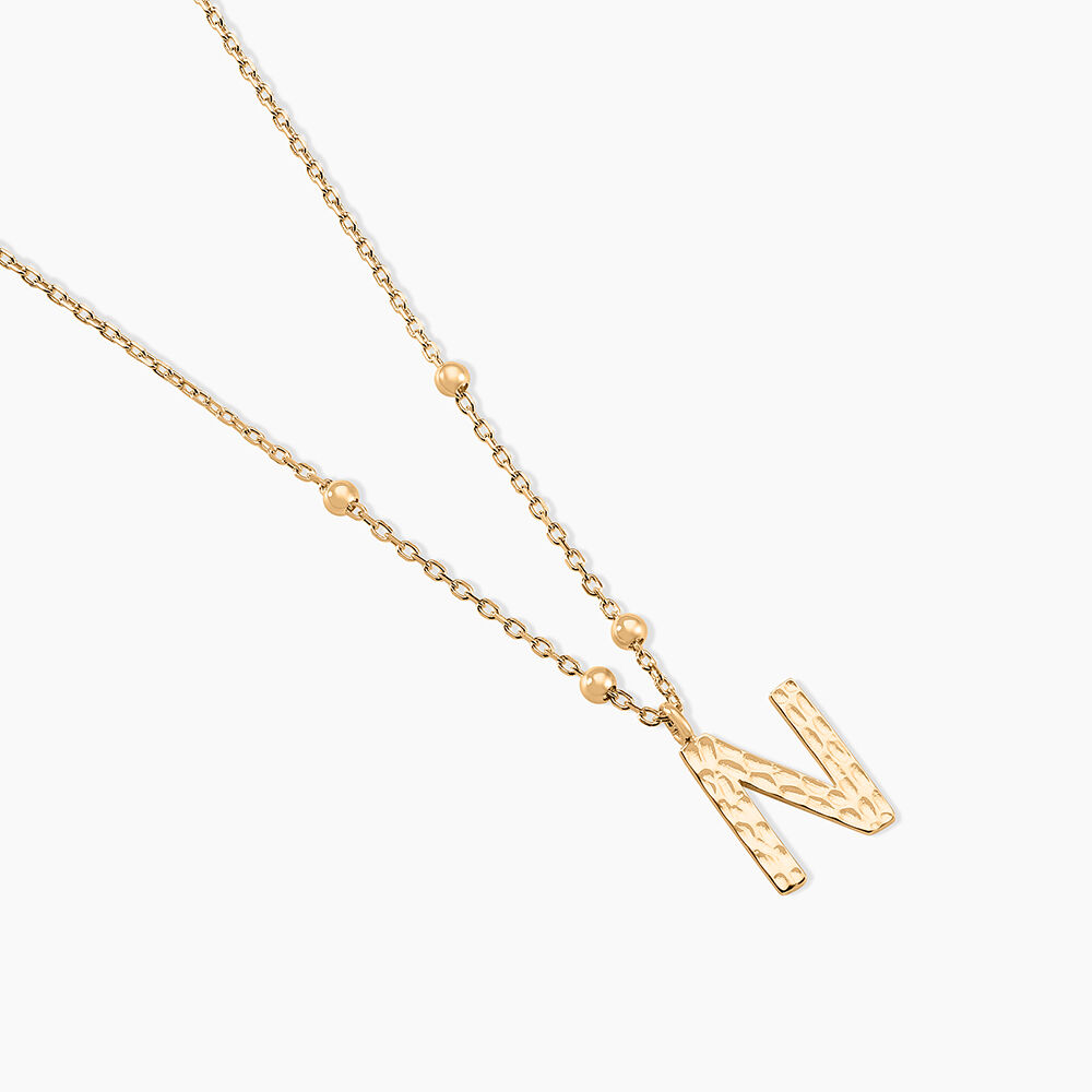 Collier Plaqu&eacute; Or Jaune Lettra - Colliers ete Femme | Marc Orian