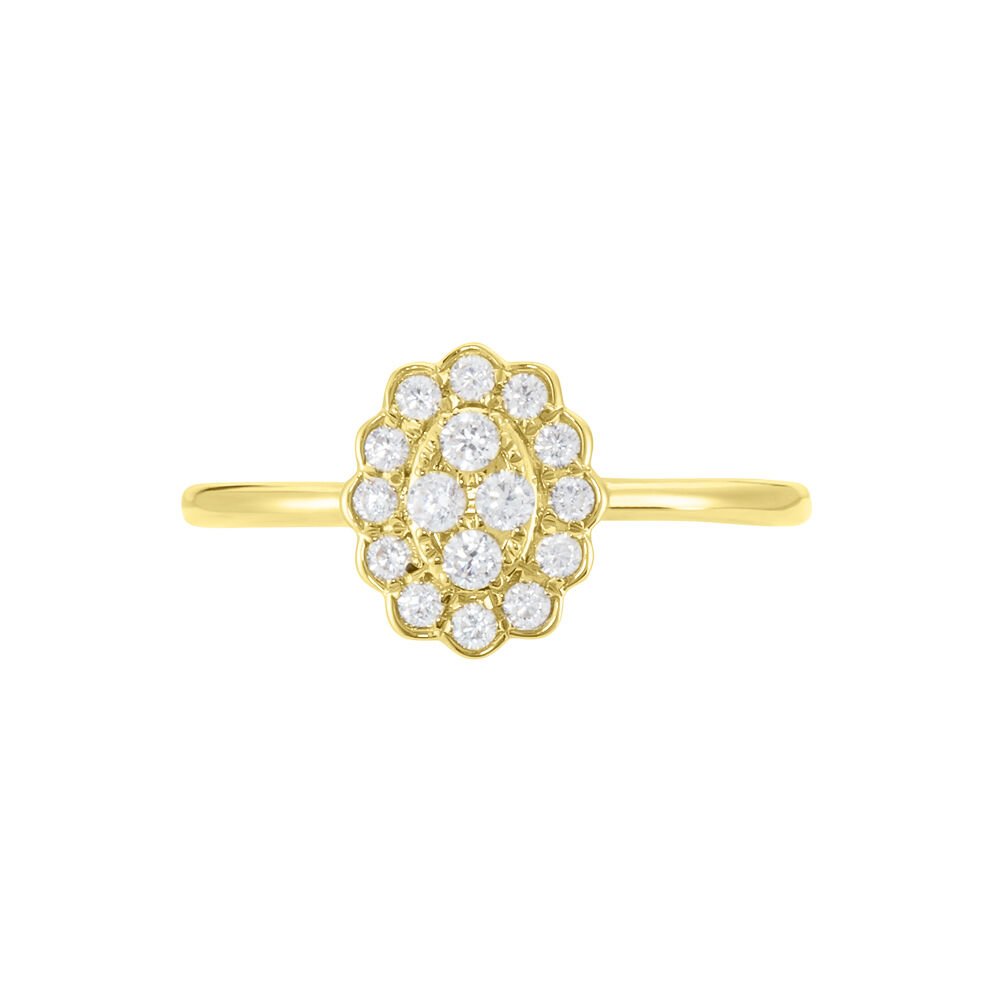 Bague Or Jaune Catharine Oxyde De Zirconium - Bagues avec pierre Femme | Marc Orian