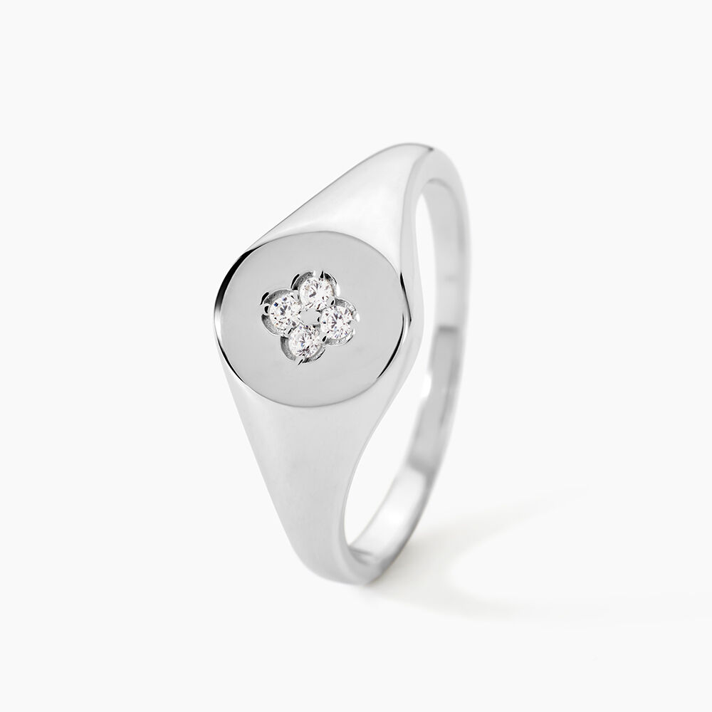 Chevali&egrave;re Audie Argent Blanc Oxyde De Zirconium - Bijoux fantaisie Femme | Marc Orian