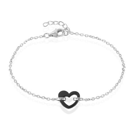 Bracelet Sumeyra Argent Blanc Céramique - Bracelets chaînes Femme | Marc Orian