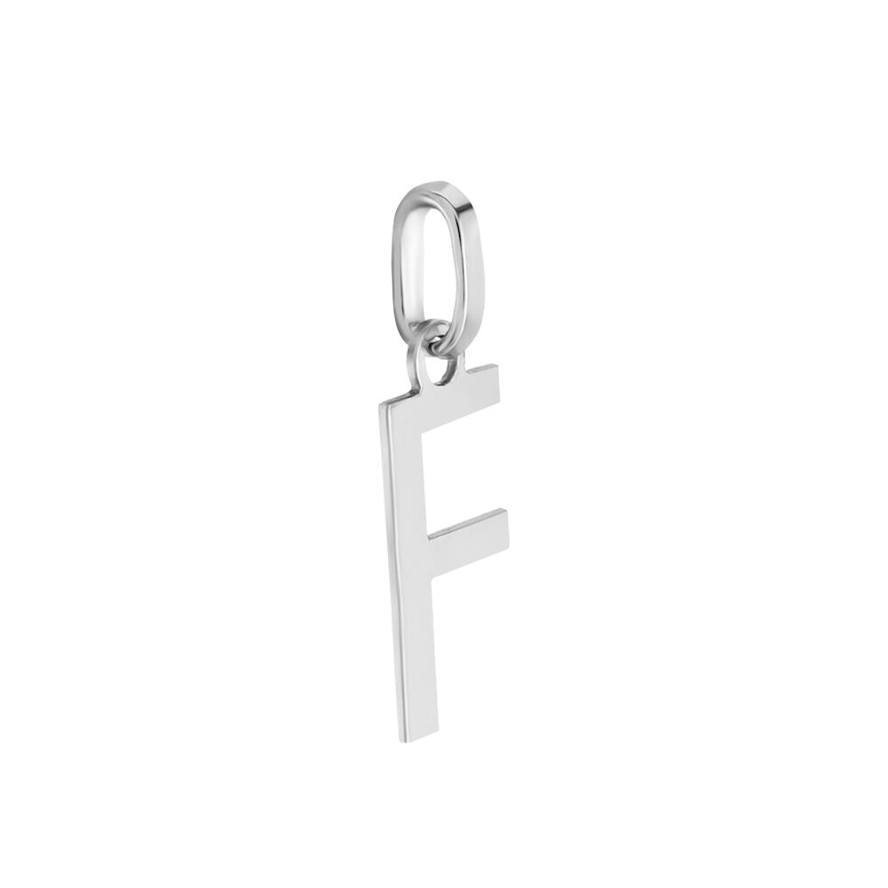 Pendentif Ionia Lettre Or Blanc - Pendentifs Famille | Marc Orian