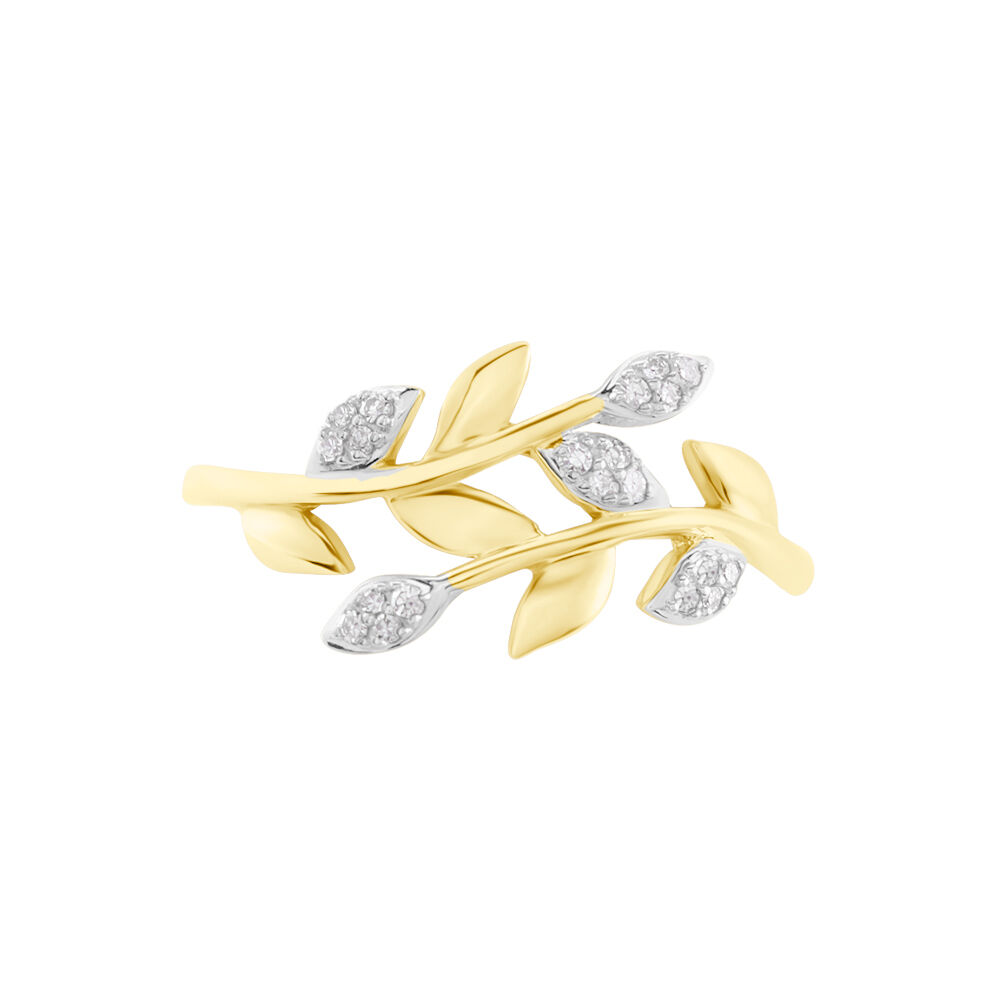 Bague Emelyne Or Jaune Diamant -  Femme | Marc Orian