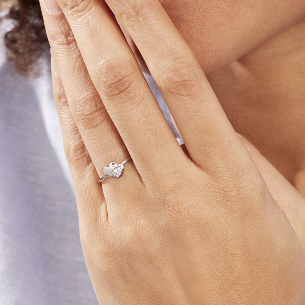 Bague Dounyo Argent Oxyde De Zirconium - Bagues de promesse Femme | Marc Orian