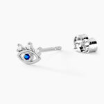 Boucles D'oreilles Puces Hina Argent Blanc Oxyde De Zirconium - Puces Femme | Marc Orian