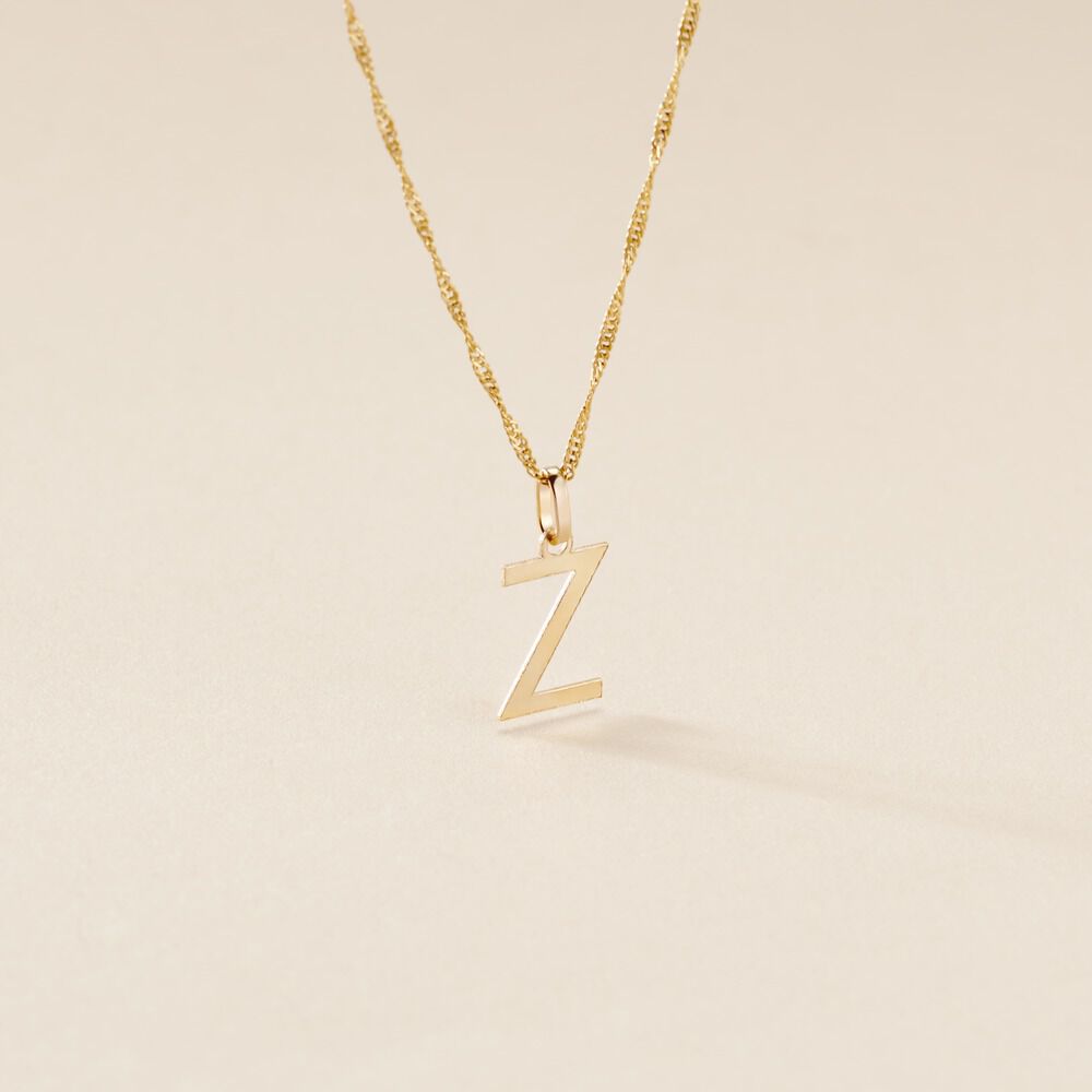 Pendentif Ionia Lettre Or Jaune - Pendentifs Famille | Marc Orian
