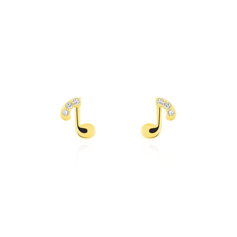 Boucles D'oreilles Or Jaune Xavierine Oxydes - Pendantes Femme | Marc Orian