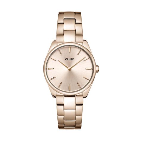 Montre Cluse Feroce Petite Acier Acier Dore Rose - Montres Femme | Marc Orian