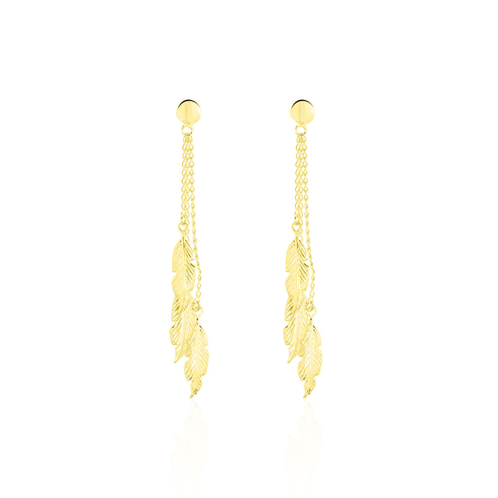 Boucles D'oreilles Pendantes Leeann Or Jaune - Pendantes Femme | Marc Orian