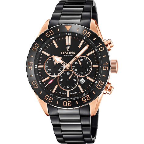 Montre Festina Ceramic Noir - Montres &eacute;tanches Homme | Marc Orian