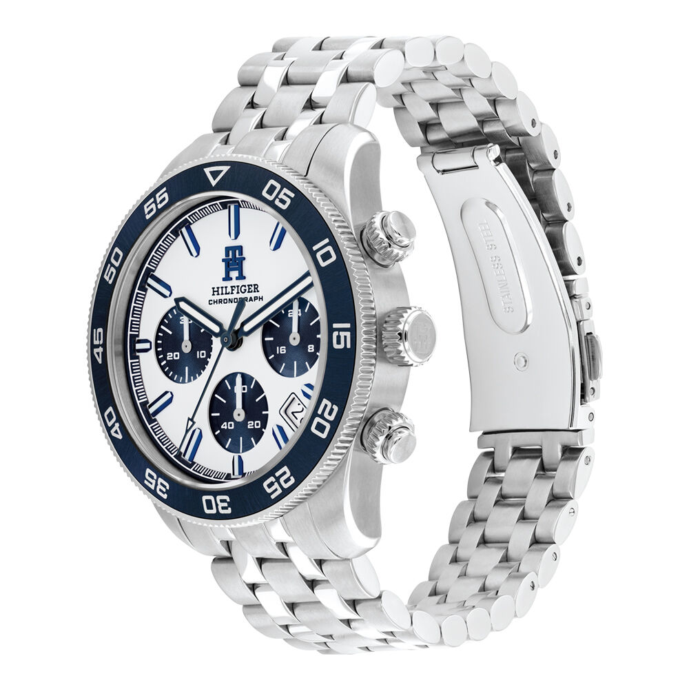 Montre Tommy Hilfiger Th85 Chrono Blanc -  Homme | Marc Orian