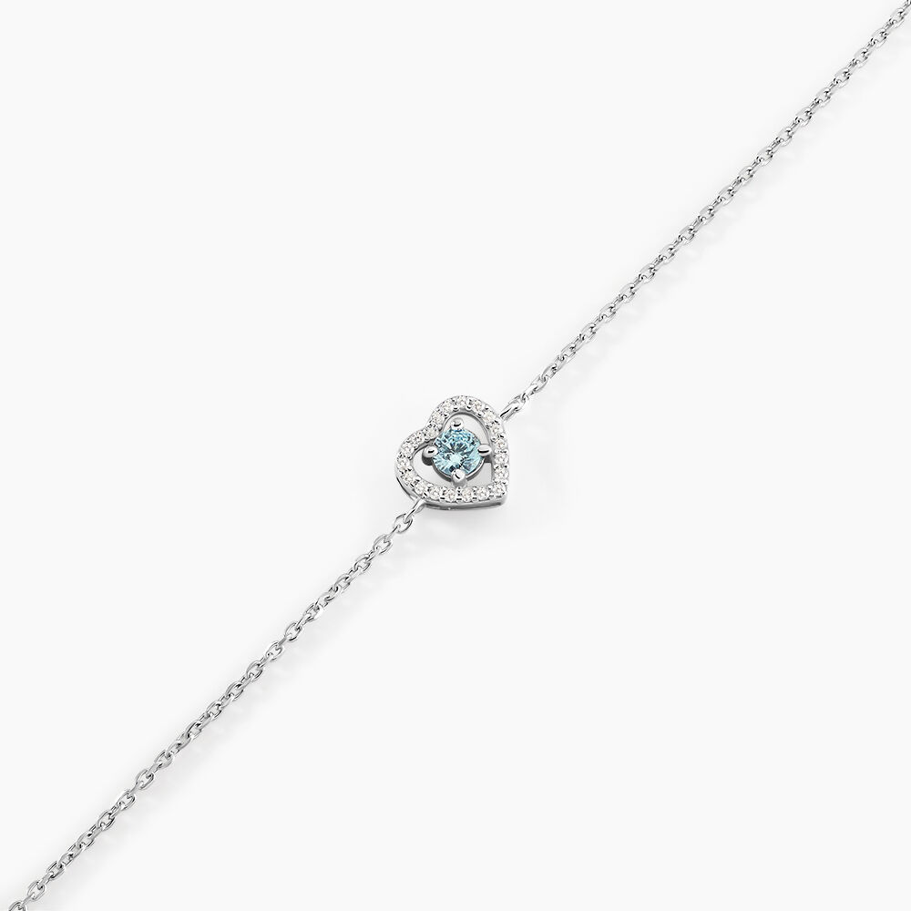 Bracelet Suzon Argent Blanc Oxyde De Zirconium - Bracelets chaînes Femme | Marc Orian