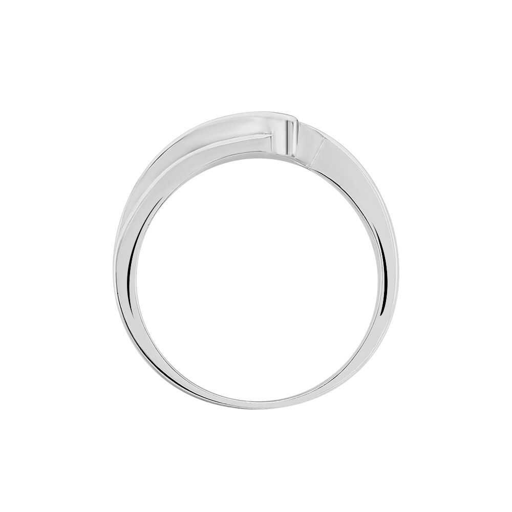 Bague Cascade Argent Blanc Oxyde De Zirconium - Bagues fiançailles Femme | Marc Orian