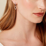 Boucles D'oreilles Pendantes Sounia Argent Blanc Oxyde De Zirconium - Pendantes Femme | Marc Orian