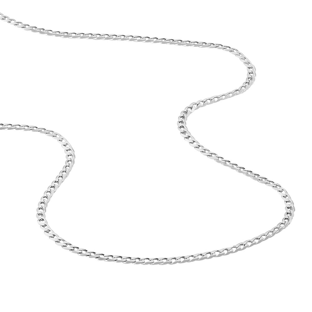 Chaîne Casper Maille Gourmette Argent Blanc - Chaines Unisex | Marc Orian