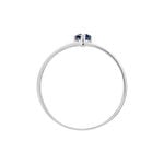 Bague Solitaire Pluie D'Eclat Or Blanc Saphir - Solitaires Femme | Marc Orian