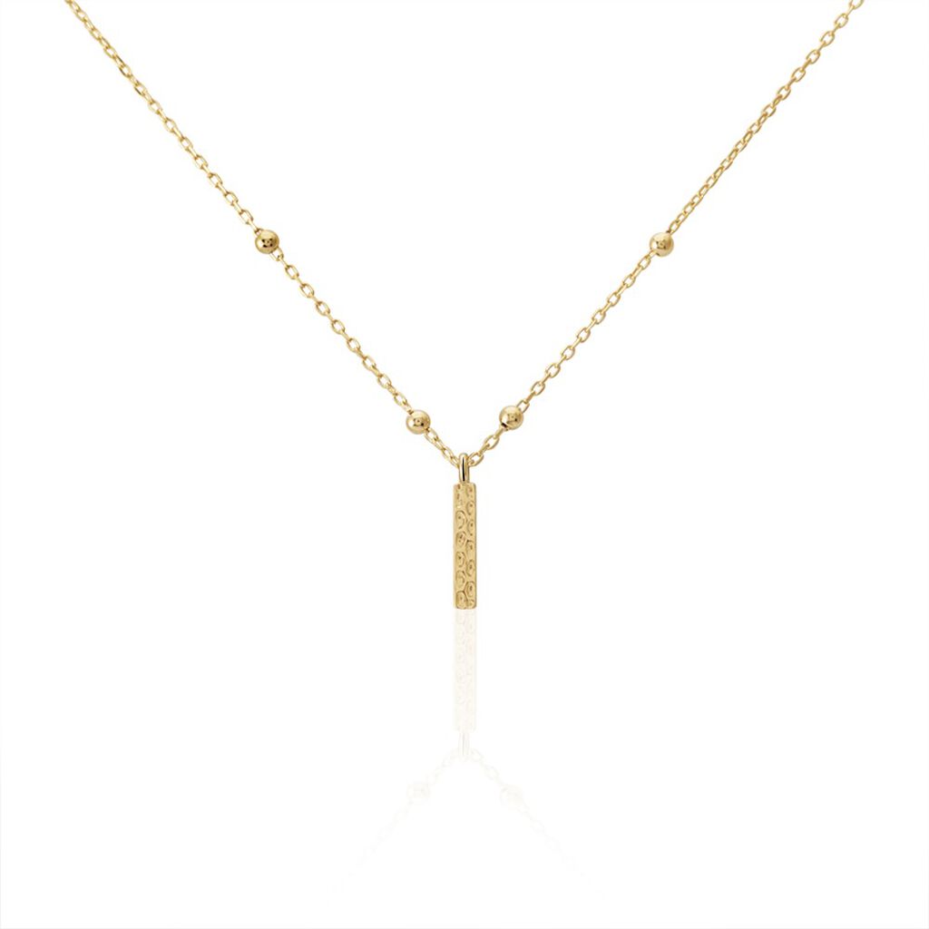 Collier Plaqué Or Jaune Lettra - Colliers fantaisie Femme | Marc Orian