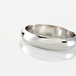 Alliance Igor Demi Jonc Or Blanc - Alliances personnalis&eacute;es Famille | Marc Orian