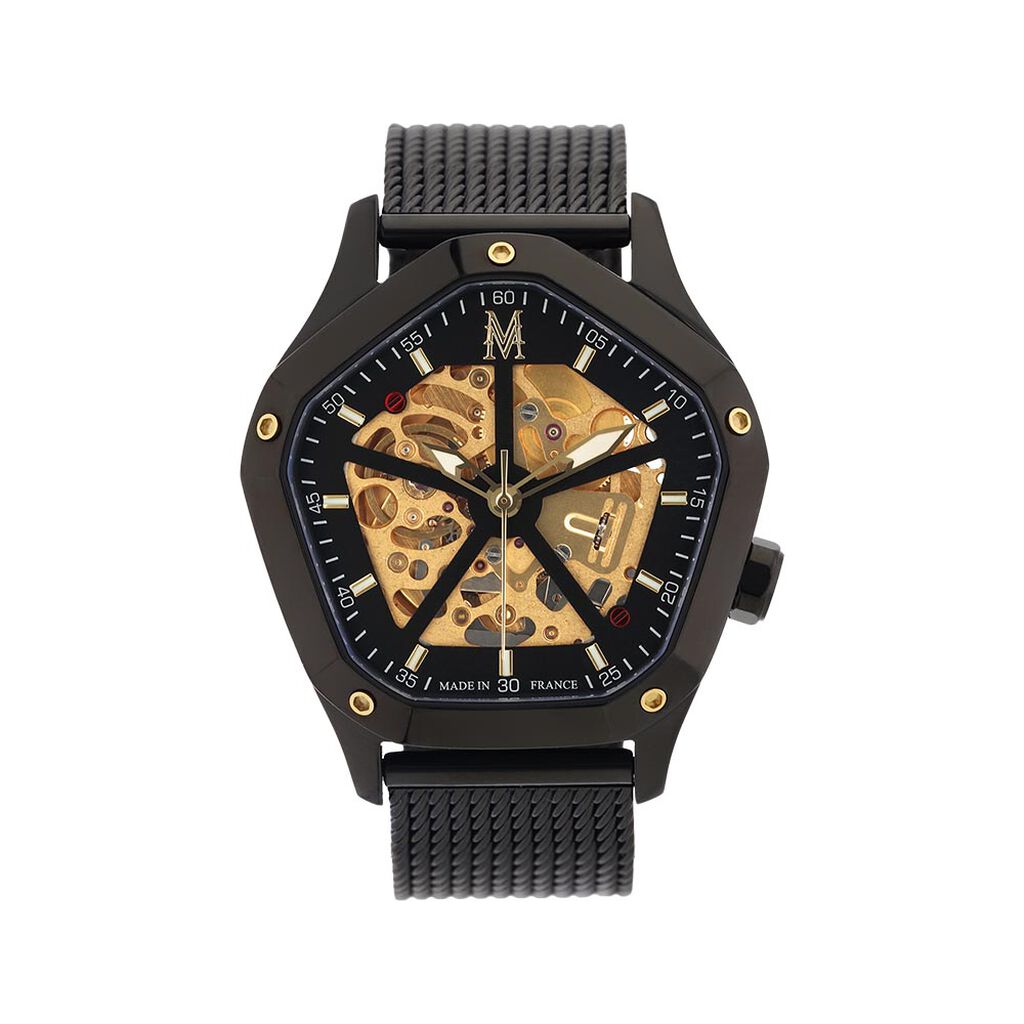Montre Montignac Geometric Automatique Doré - Montres automatiques Homme | Marc Orian