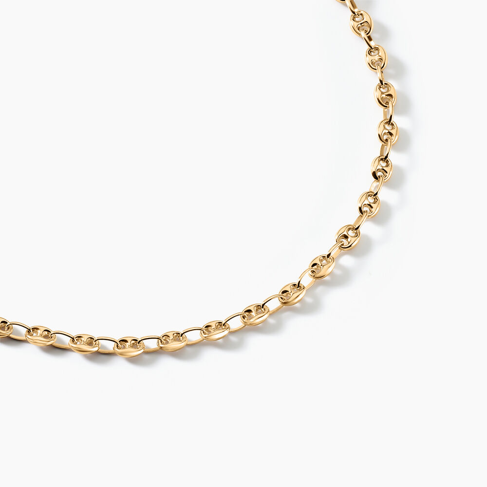 Collier Maille Dami Maille Grain De Cafe Or Jaune - Chaines Homme | Marc Orian