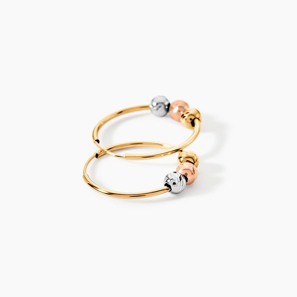 Cr&eacute;oles Eudocia Or Tricolore - Cr&eacute;oles Femme | Marc Orian