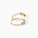 Cr&eacute;oles Eudocia Or Tricolore - Cr&eacute;oles Femme | Marc Orian