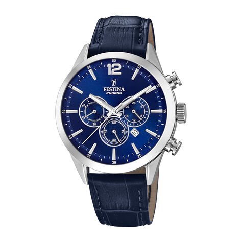 Montre Festina Timeless Chronograph Bleu - Montres classiques Homme | Marc Orian