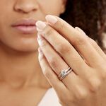 Bague Double Jeu Plaqu&eacute; Or Jaune Oxyde De Zirconium - Solitaires Femme | Marc Orian