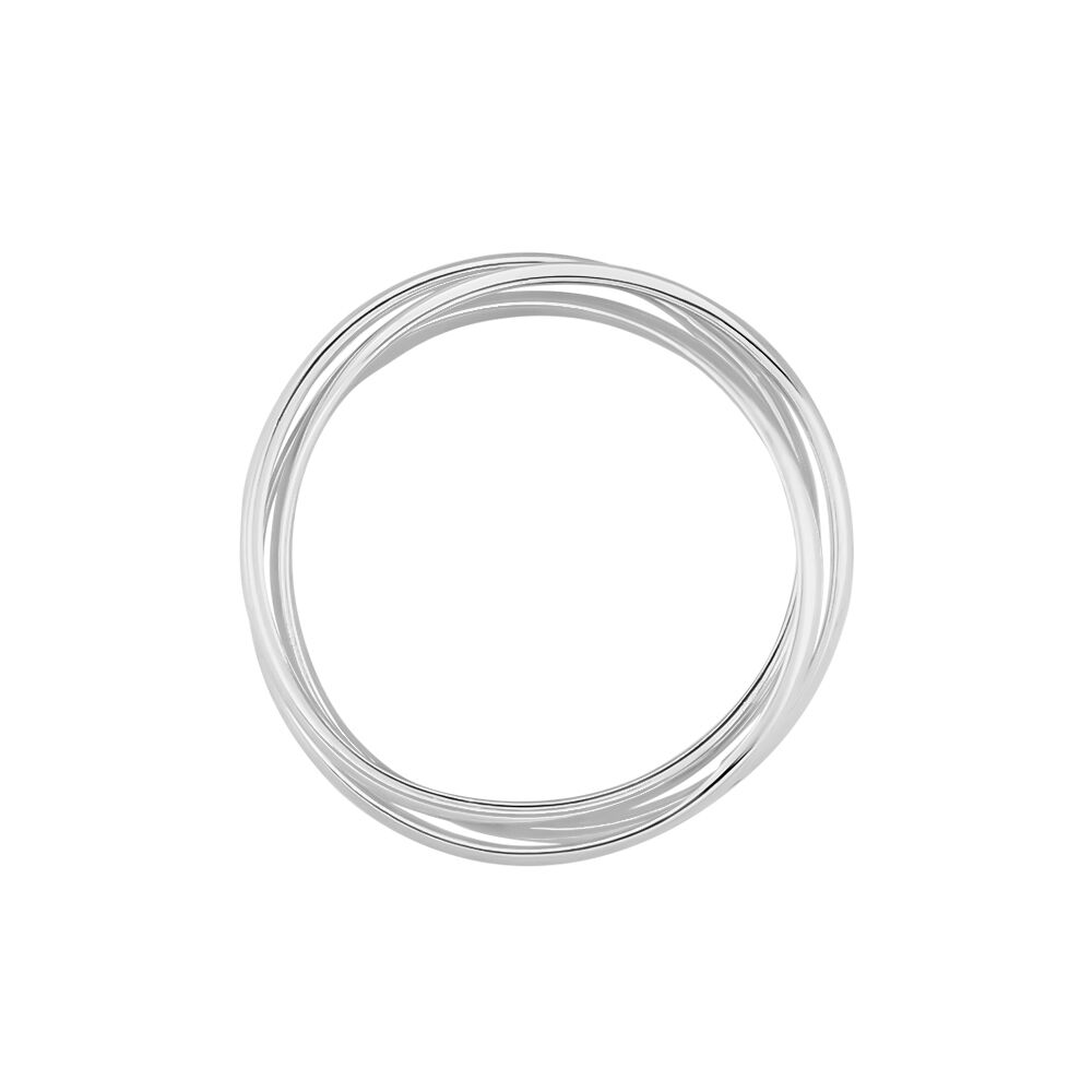 Alliance Filipine Demi Jonc Classique Argent Blanc - Alliances classiques Famille | Marc Orian