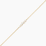 Bracelet Dipak Or Jaune Oxyde De Zirconium - Bracelets cha&icirc;nes Femme | Marc Orian