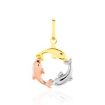 Pendentif Haizia Trio Dauphins Or Tricolore - Pendentifs Famille | Marc Orian
