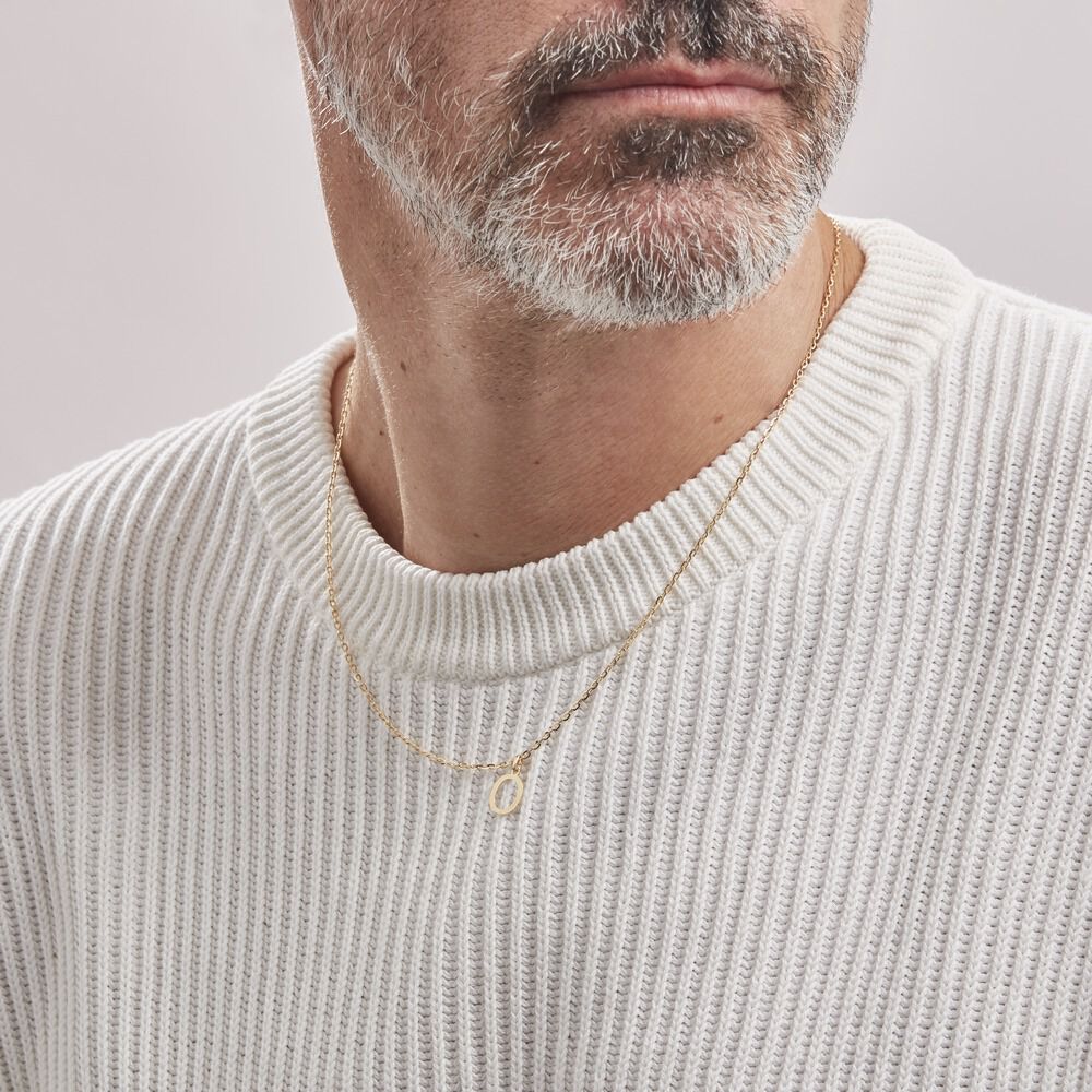 Pendentif Ionia Lettre Or Jaune - Pendentifs Famille | Marc Orian