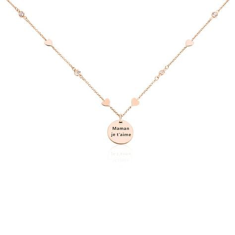 Collier Nueva Argent Rose Oxyde De Zirconium - Colliers avec pierres Femme | Marc Orian