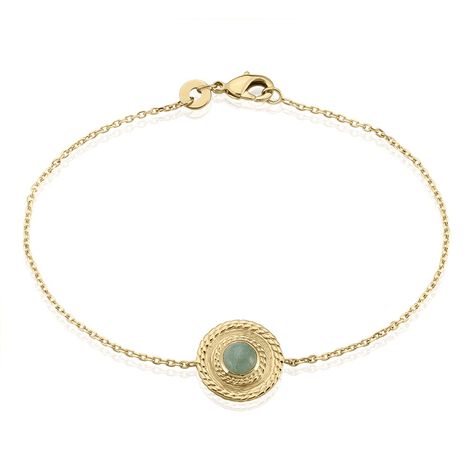 Bracelet Plaqué Or Jaune Marcia Aventurine - Bracelets chaînes Femme | Marc Orian