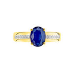 Bague Billel Or Jaune Saphir Diamant - Solitaires Femme | Marc Orian
