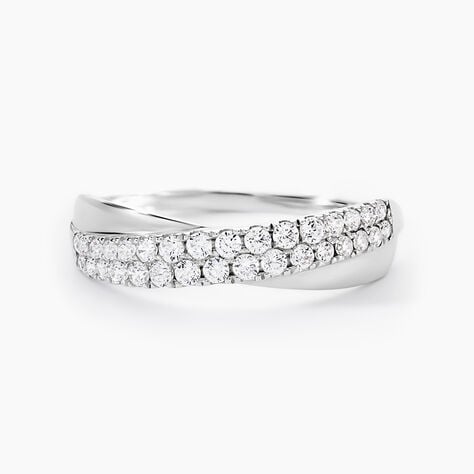 Bague Aglae Or Blanc Oxyde De Zirconium - Bagues avec pierre Femme | Marc Orian