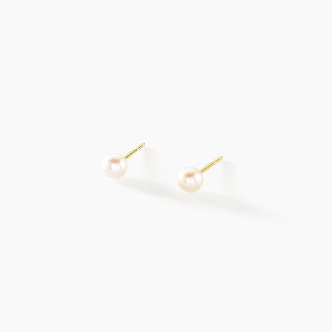 Boucles D'oreilles Suki Or Jaune Perle De Culture - Boucles d'oreilles mariage Femme | Marc Orian