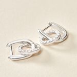 Cr&eacute;oles Riva Argent Blanc Oxyde De Zirconium - Cr&eacute;oles Femme | Marc Orian