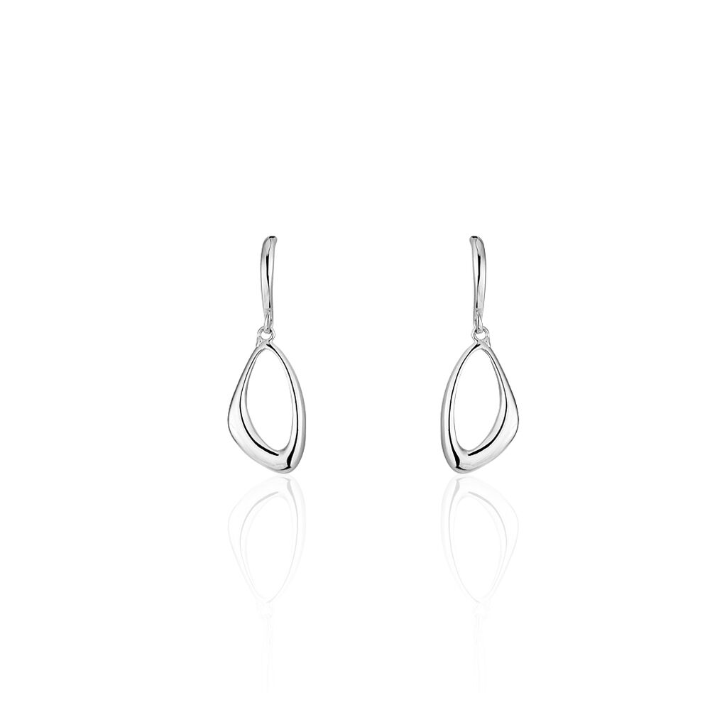 Boucles D'oreilles Pendantes Ketyae Argent Blanc - Pendantes Femme | Marc Orian